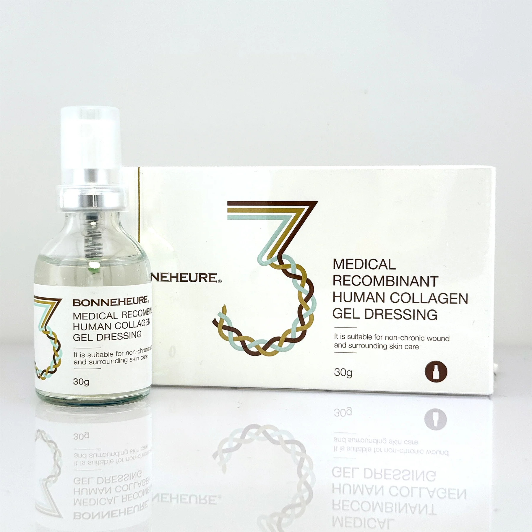 Bonneheure  Medicininis rekombinantinio žmogaus kolageno gelis, 30g