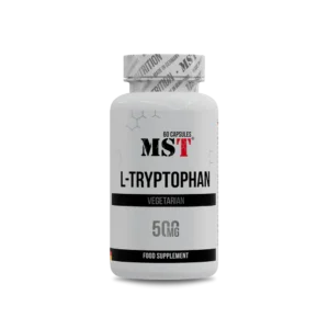 MST L-Tryptophan 500 mg – serotonino ir miego palaikymui,  60 kaps.