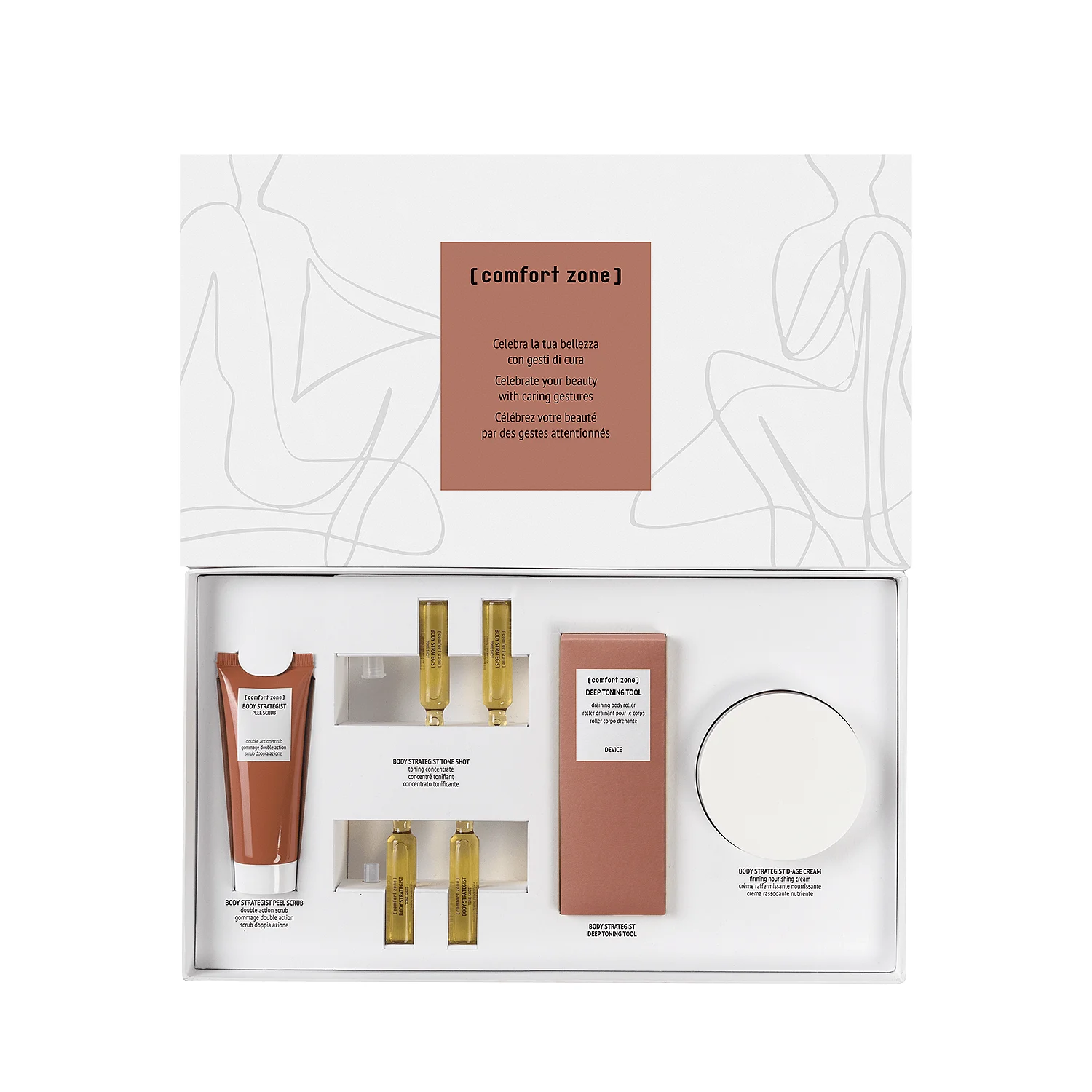 COMFORT ZONE BODY STRATEGIST 28-DAY TONE KIT 28 dienų rinkinys, kūno stangrinimui, 1 vnt