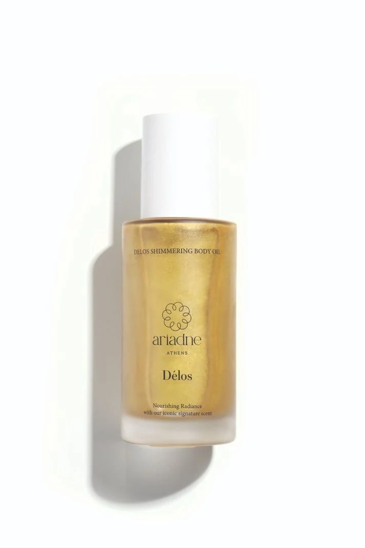 ARIADNE ATHENS KŪNO ALIEJUS SU BLIZGUČIAIS | DELOS SHIMMERING BODY OIL, 100ml
