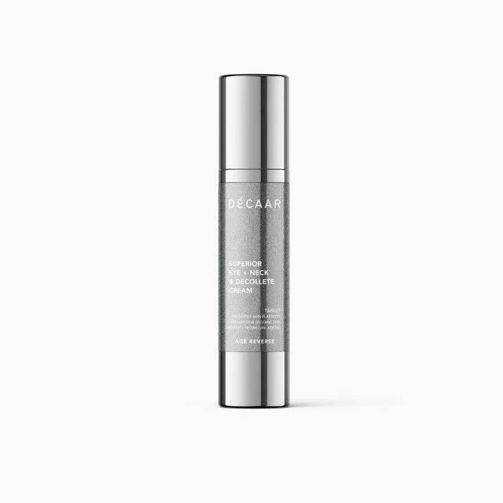 DÉCAAR PAAKIŲ, KAKLO IR DEKOLTĖ KREMAS BRANDŽIAI ODAI || Superior Eye, Neck & Decollete Cream, 100ml