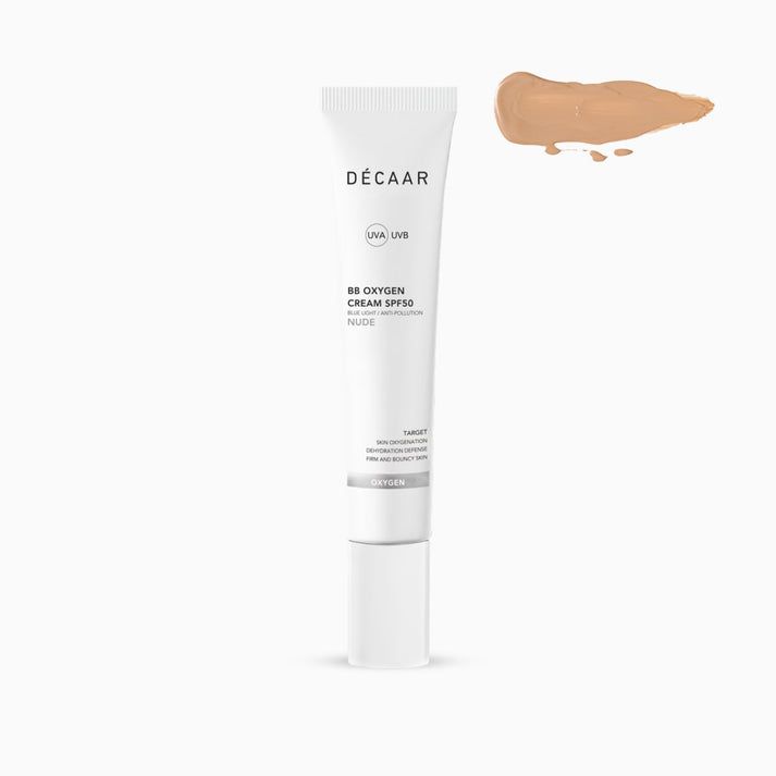 DÉCAAR APSAUGANTIS IR DRĖKINANTIS KREMAS BB SU SPF50 || NUDE, 50ml