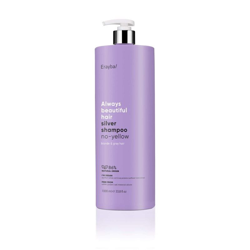 Erayba Abh/ Pilkinantis šampūnas „silver no-yellow shampoo” 1000 ml