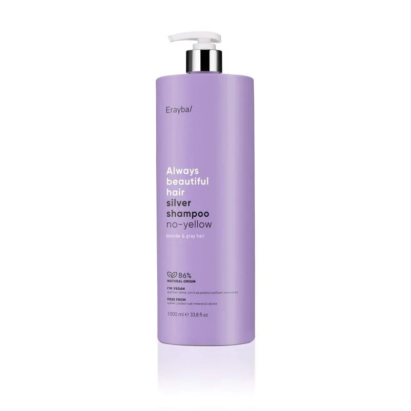 Erayba Abh/ Pilkinantis šampūnas „silver no-yellow shampoo” 1000 ml