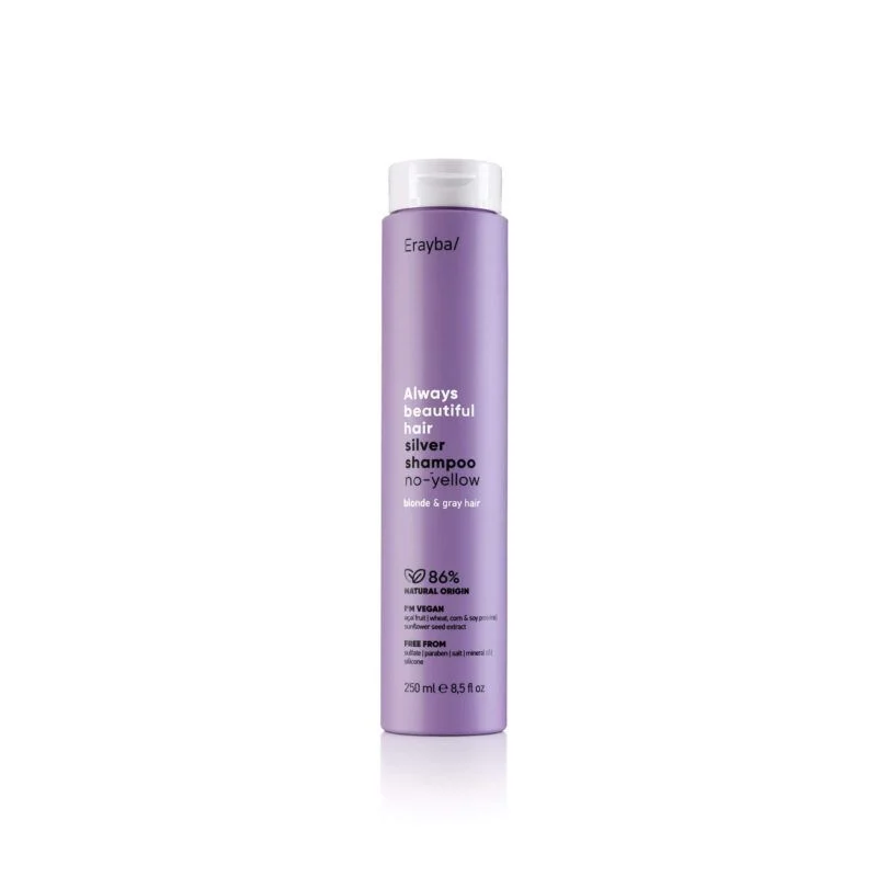 Erayba Abh/ Pilkinantis šampūnas „silver no-yellow shampoo” 250 ml