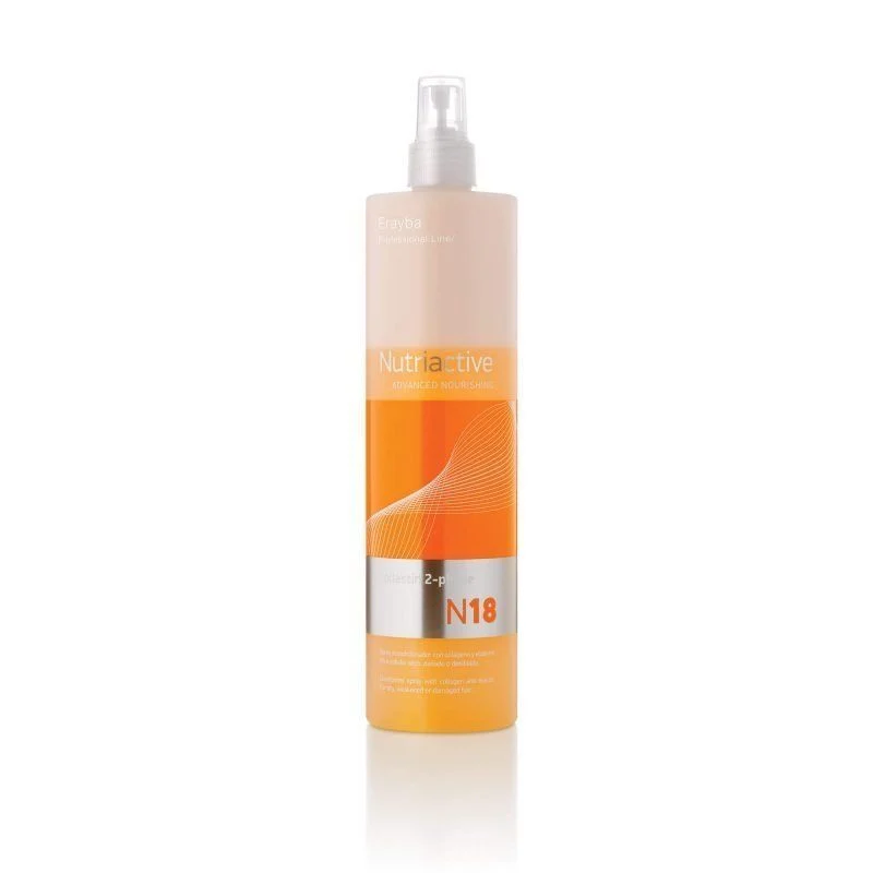 Erayba NutriActive dvifazis purškiamas plaukų kondicionierius su kolagenu ir elastinu “N18 collastin 2-phase conditioner” 500 ml