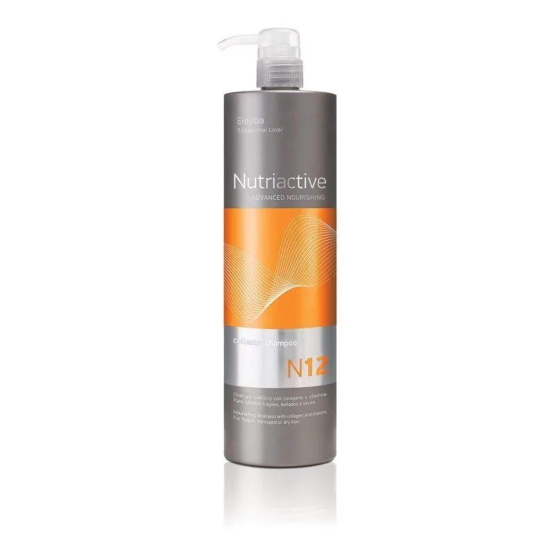 Erayba NutriActive šampūnas su kolagenu ir elastinu “N12 collastin shampoo” 1000 ml