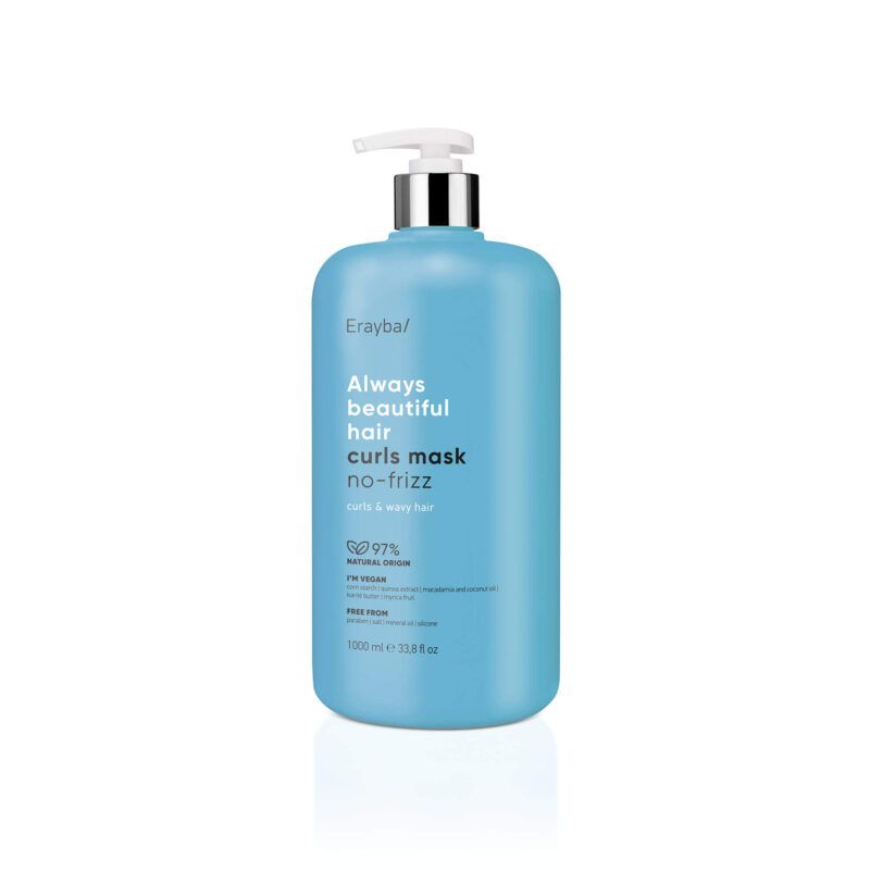Erayba Abh/ Plaukų kaukė garbanotiems plaukams „curls mask no-frizz“, 1000 ml