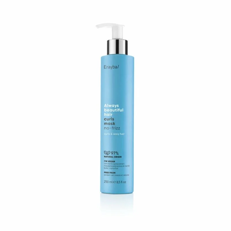 Erayba Abh/ Plaukų kaukė garbanotiems plaukams „curls mask no-frizz“, 250 ml