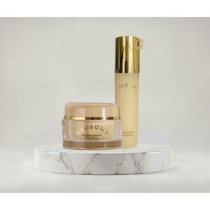 DR. VS+ Exosome Wrinkle Defence priešraukšlinis kremas ir serumas su egzosomomis