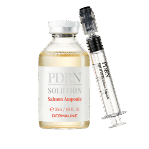 DERMALINE PDRN SOLUTION SALMON AMPOULE dvigubo poveikio regeneruojanti ir stangrinanti ampulė su PDRN, 30 g