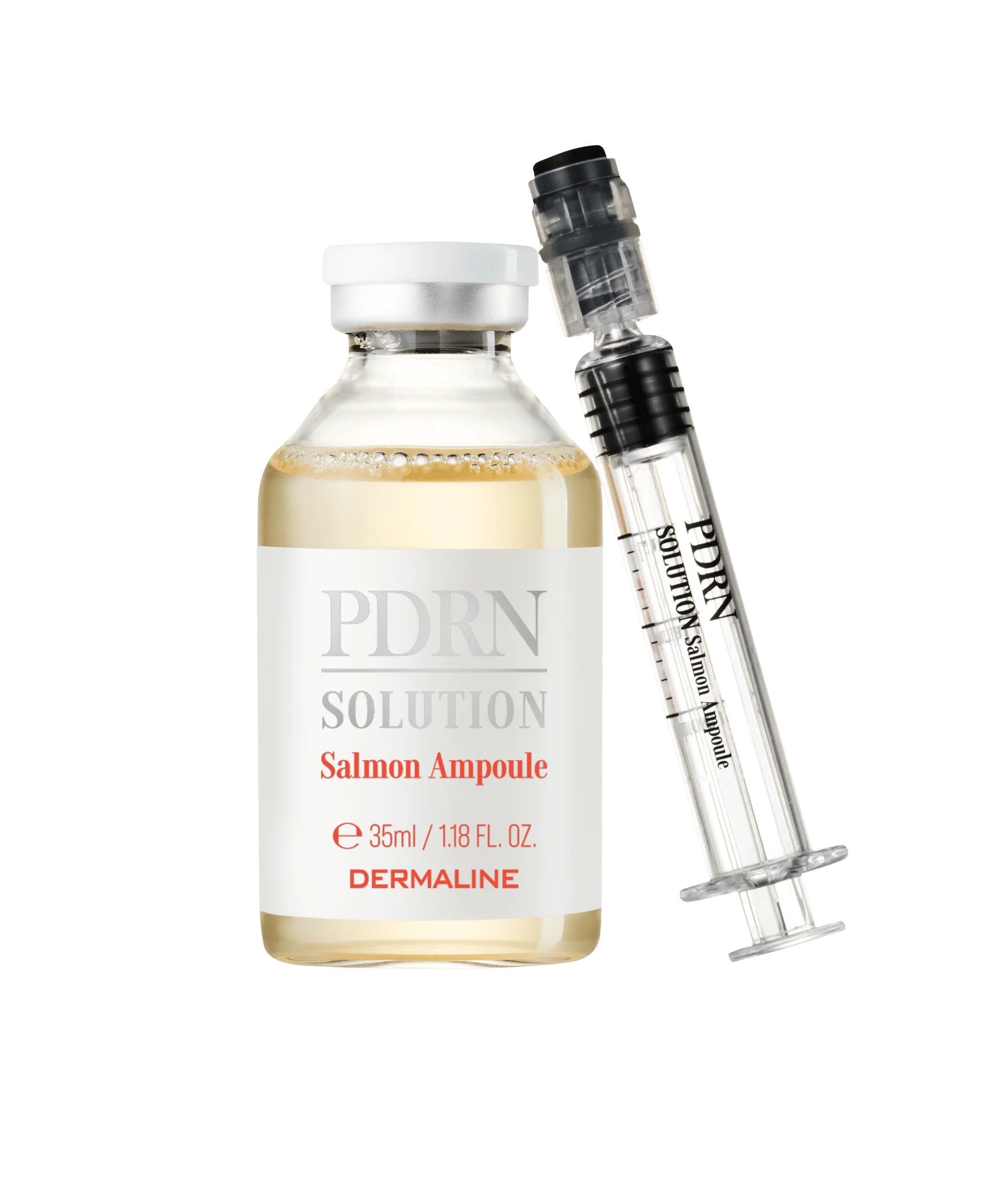 DERMALINE PDRN SOLUTION SALMON AMPOULE dvigubo poveikio regeneruojanti ir stangrinanti ampulė su PDRN, 30 g