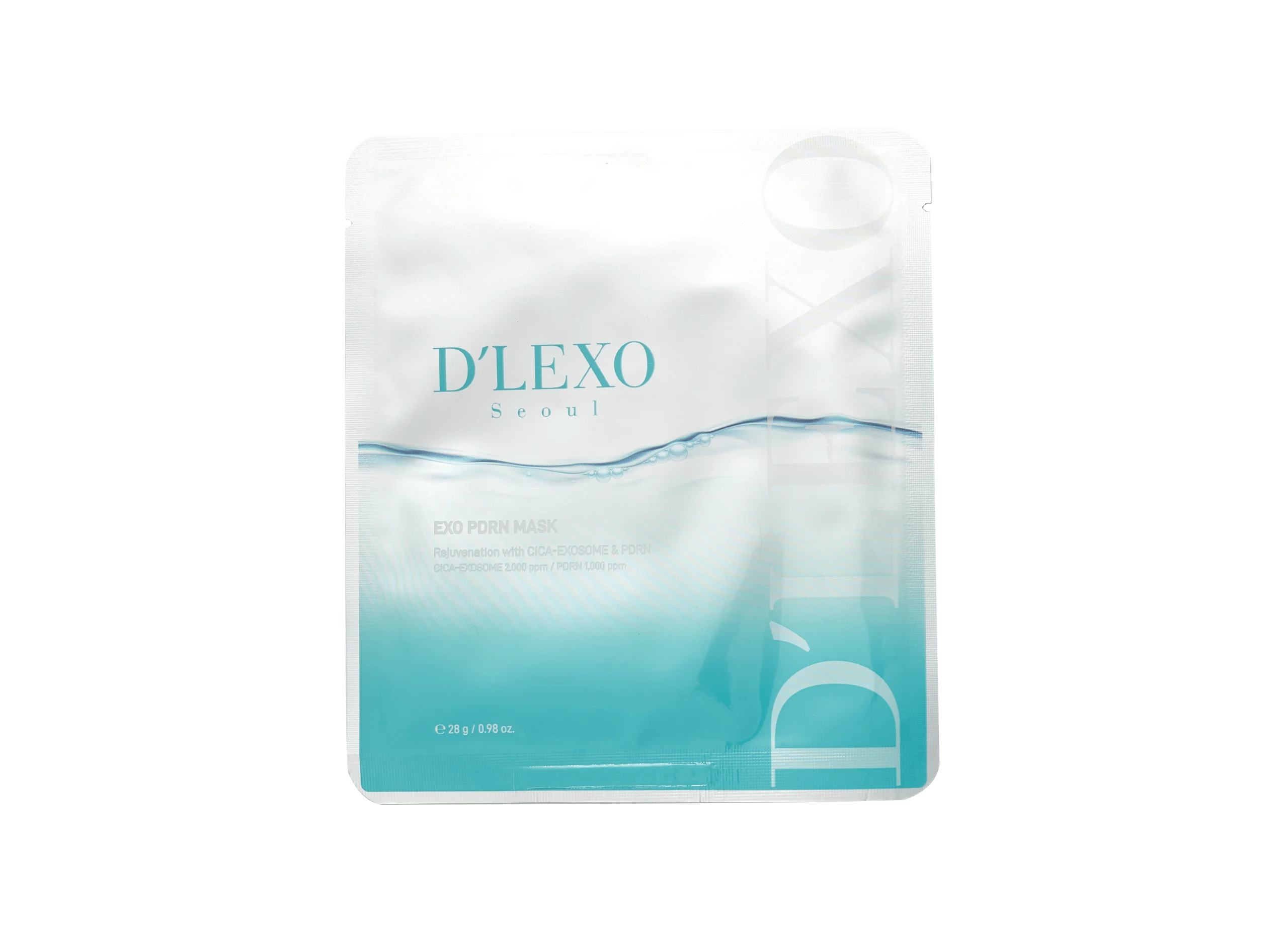 DERMALINE Mask intensyviai drėkinanti ir stangrinanti lakštinė kaukė su PDRN ir egzosomomis, 28g