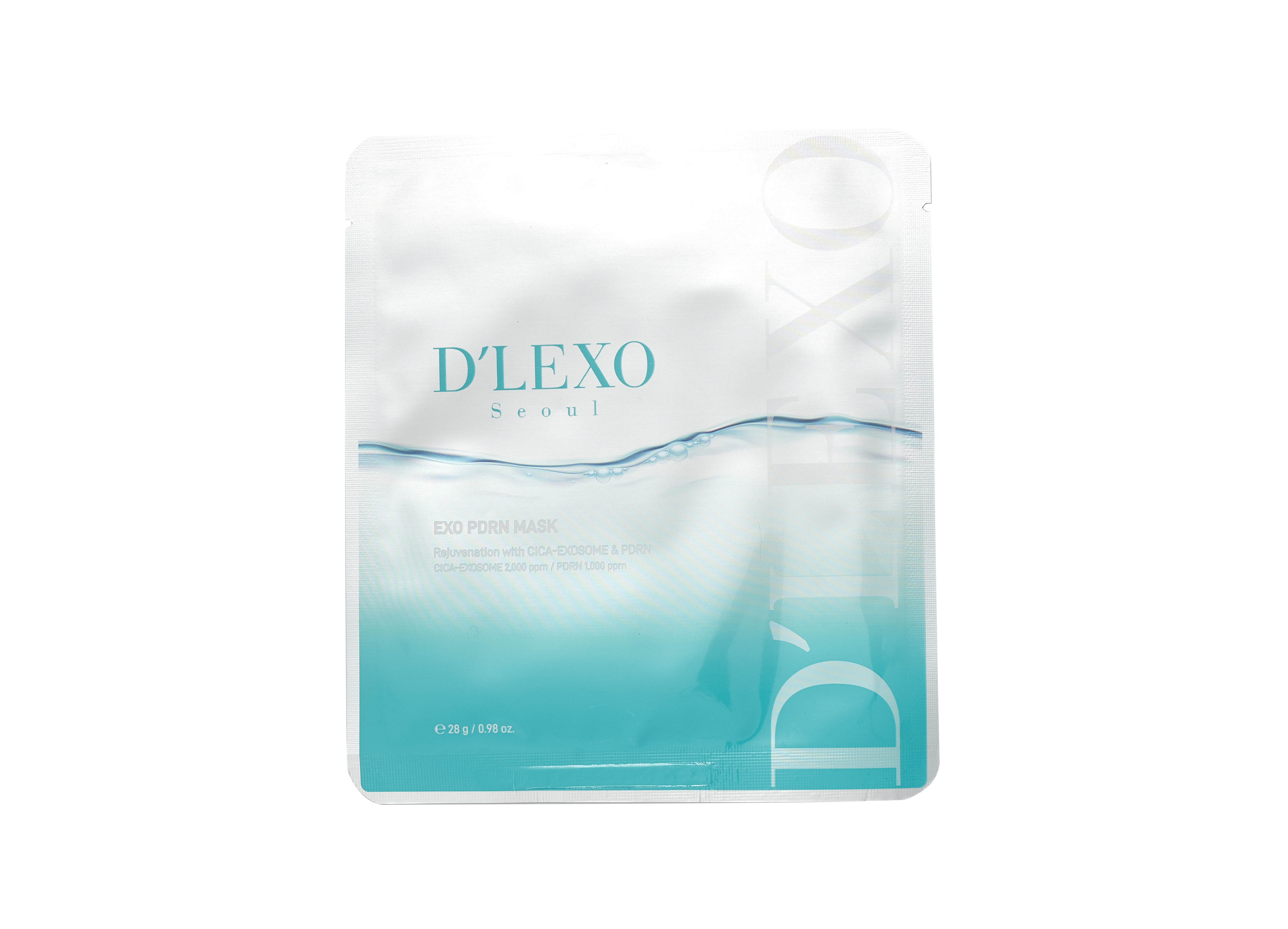 Dermaline Mask intensyviai drėkinanti ir stangrinanti lakštinė kaukė su PDRN ir egzosomomis, 28g