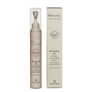 ANNA LOTAN Renova Bio Peptide Plius priešraukšlinis fluidas su Sičuano pipirų ekstraktu, 20ml