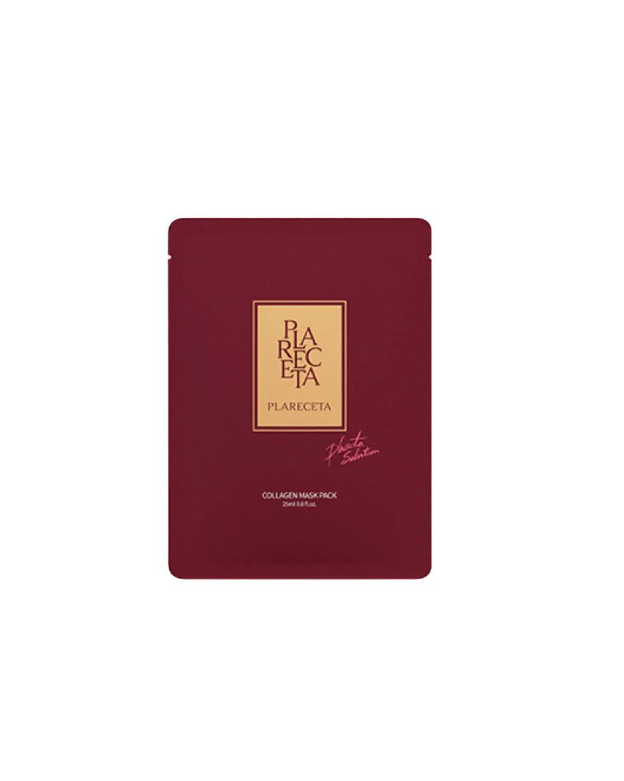 PLARECETA Placenta Solution COLLAGEN intensyviai drėkinanti ir odą atgaivinanti veido kaukė, 25ml