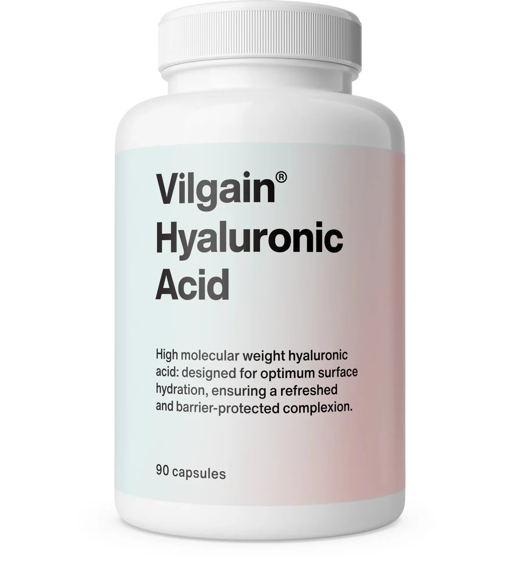Vilgain Hyaluronic Acid – 200 mg aukštos molekulinės masės natrio hialuronatas