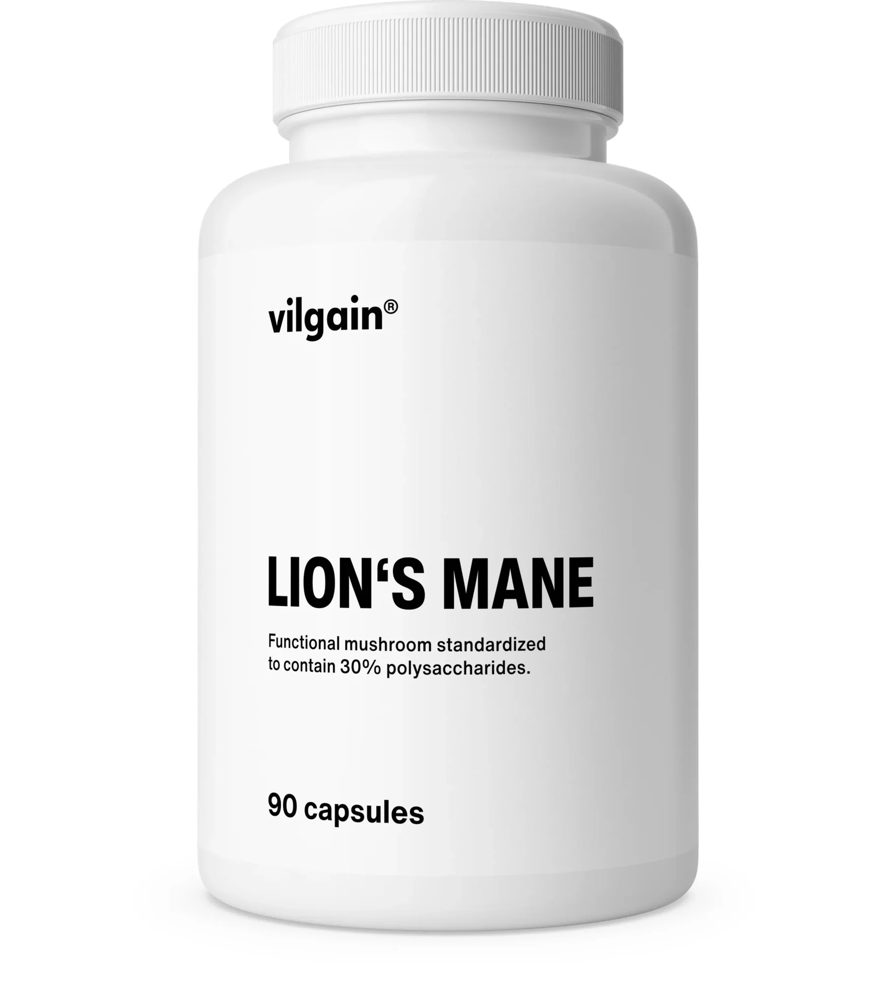 Vilgain Lion’s Mane – 600 mg standartizuotas 30 % vaisiakūnių ekstraktas