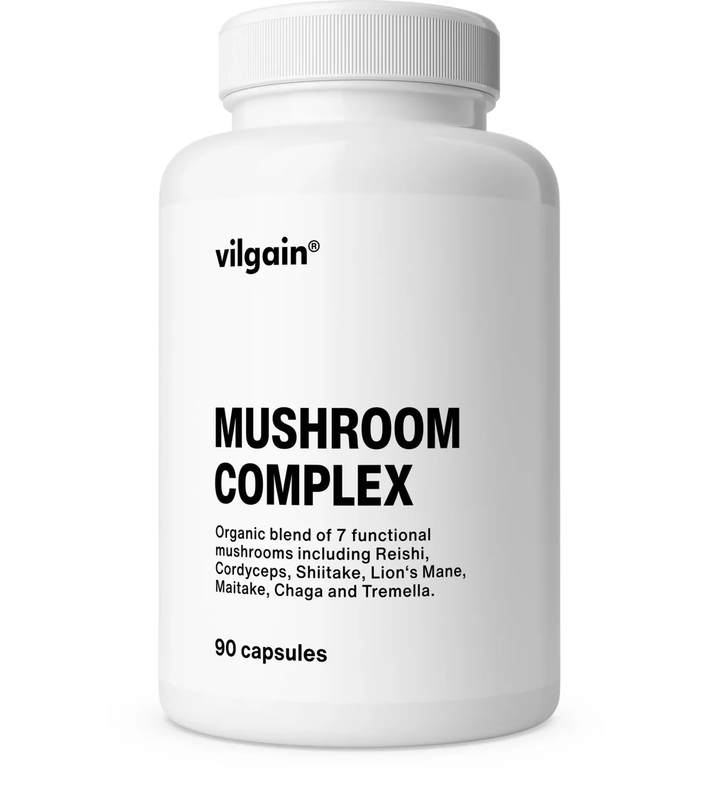 Vilgain Organic Mushroom Complex – 7 ekologiškų grybų mišinys