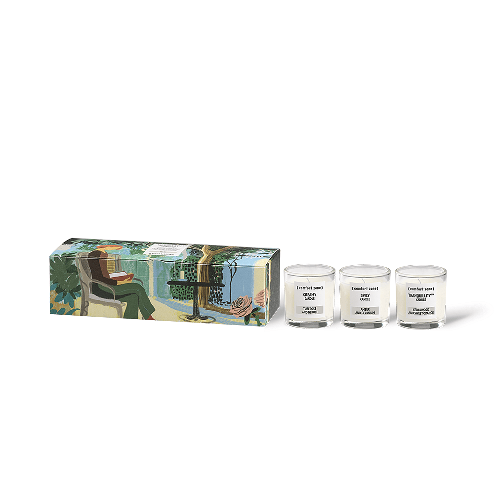 COMFORT ZONE 2024_TRANQUILLITY CANDLE SET žvakių rinkinys (3 vnt.)