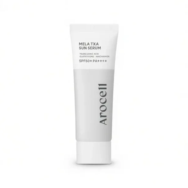 AROCELL Mela TXA Sun Serum – apsauginis veido serumas nuo saulės (SPF50+ PA++++), 40 ml