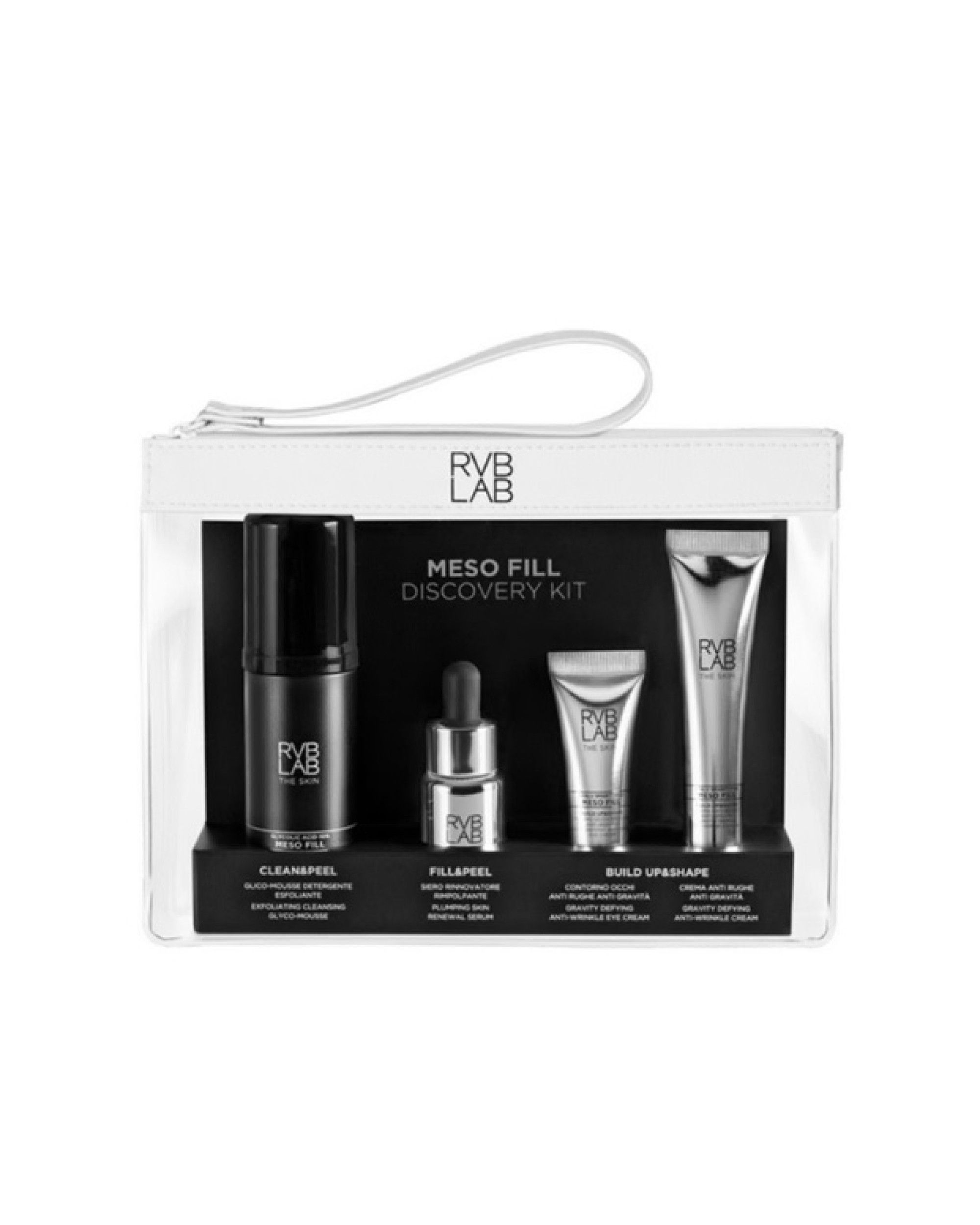 RVBLAB MESO FILL Discovery Kit - senėjimą stabdantis odos priežiūros rinkinys
