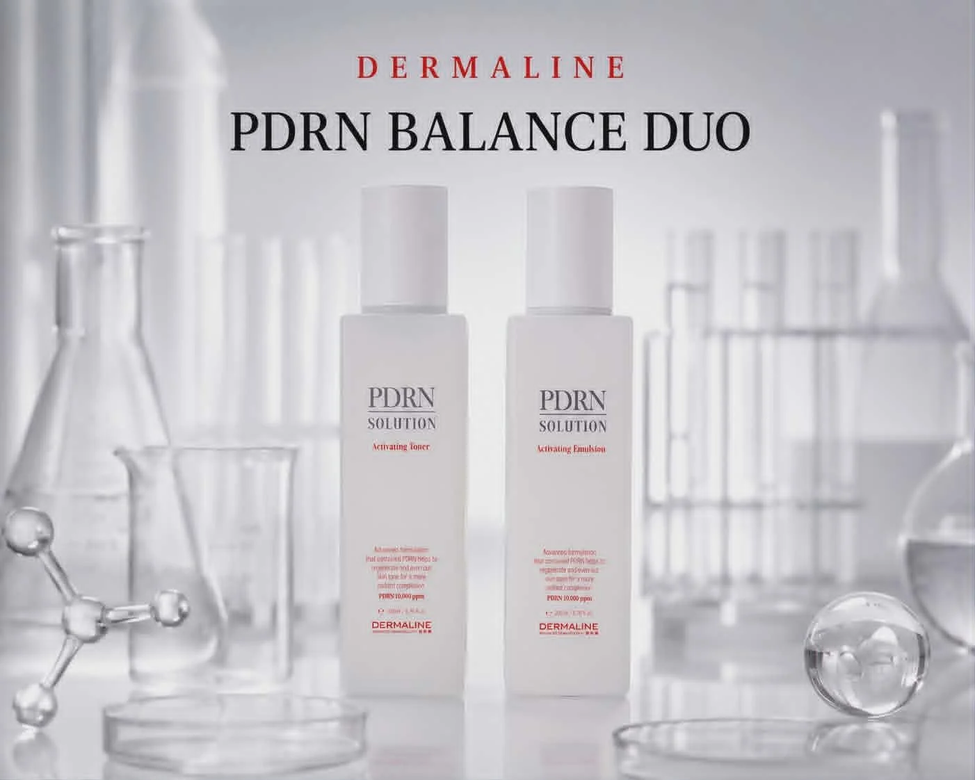 DERMALINE PDRN Balansuojantis Duetas Dermaline PDRN Daily Balance Duo rinkinys