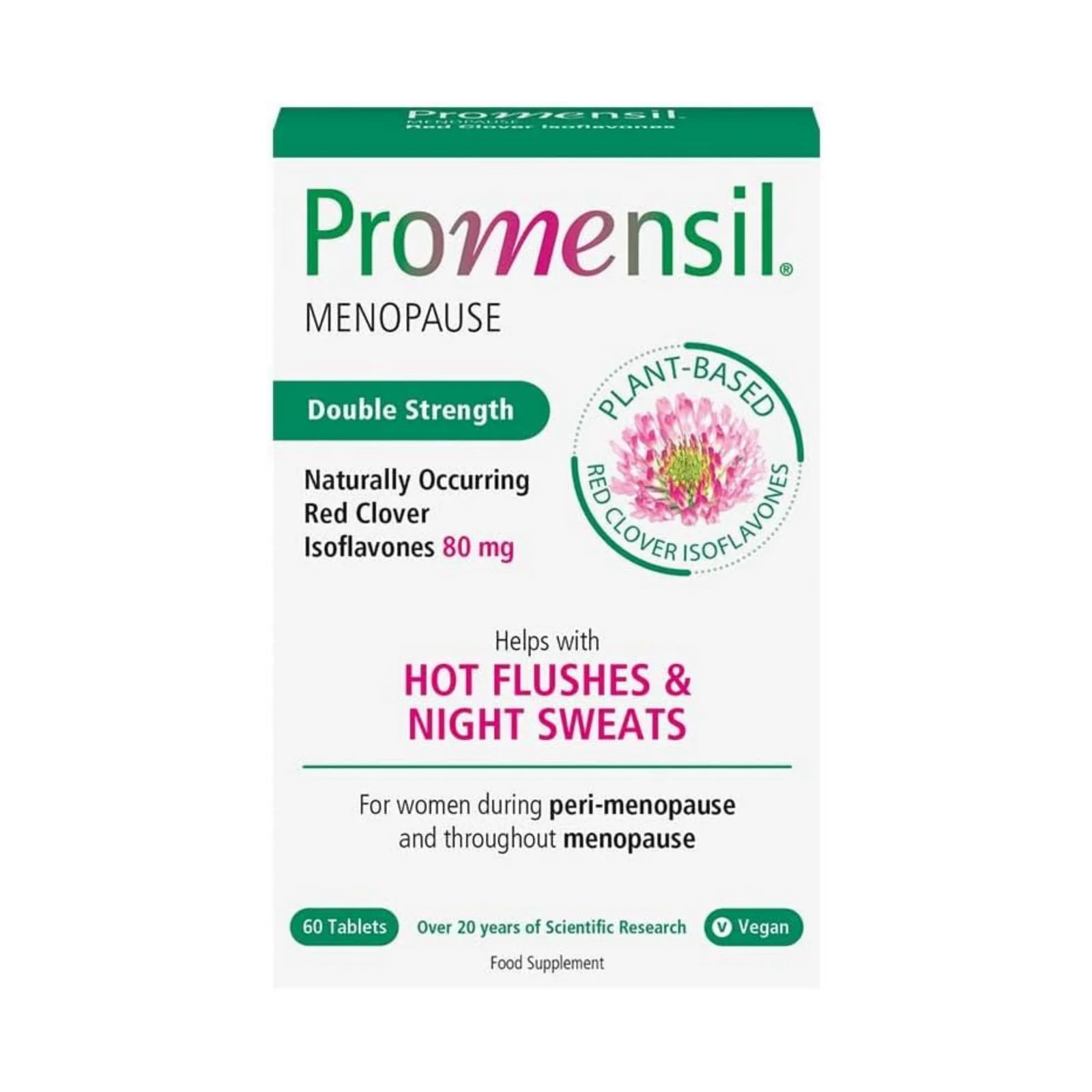 PROMENSIL DS, raudonojo dobilo izoflavonai, 80mg, 60 tab