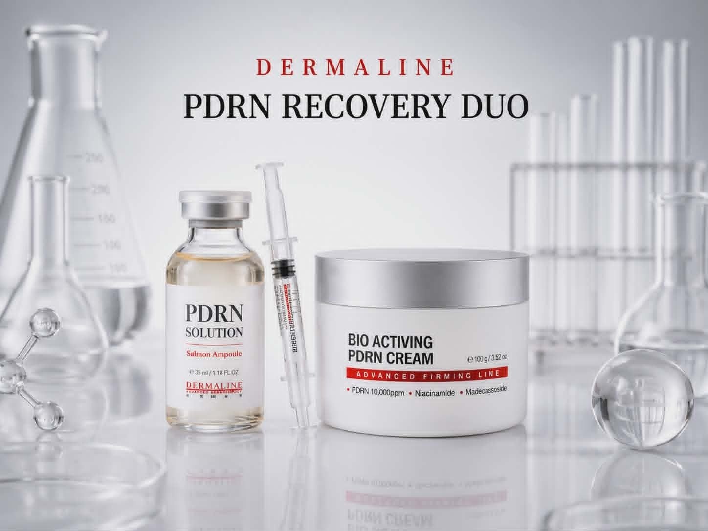 Rinkinys Dermaline PDRN Regeneruojantis odos priežiūros duetas Dermaline PDRN Recovery Duo