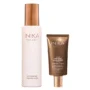 Inika Organic drėkinanti veido dulksna ir natūralus apsauginis veido kremas su atspalviu SPF50+