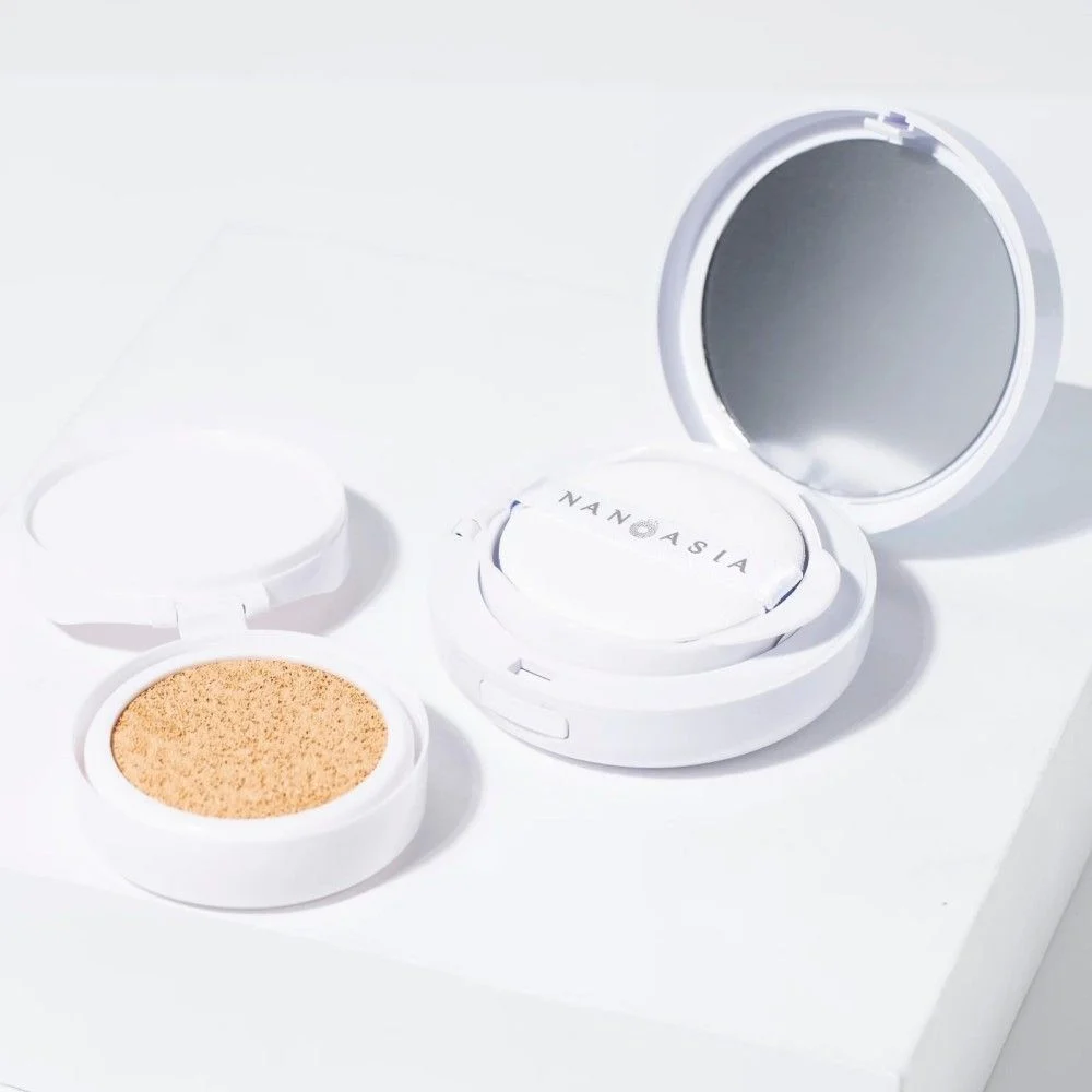 (Papildymas) Matinis BC tonuojantis kremas-kušonas mišriai/riebiai odai SPF50+ BC Cream-Cushion, Nanoasia 15g