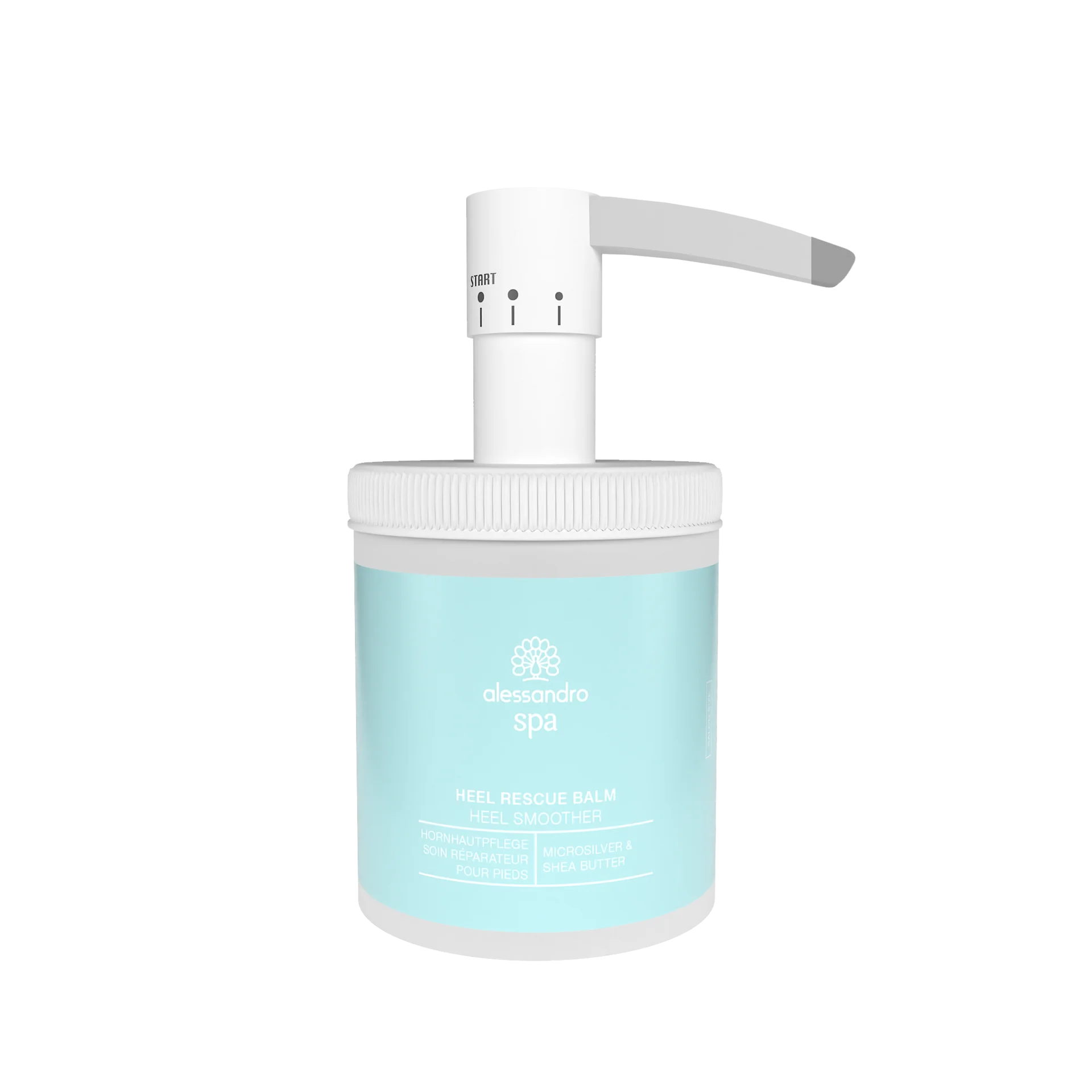 Alessandro HEEL RESCUE BALM Maitinamasis pėdų kremas su sidabru 300ml